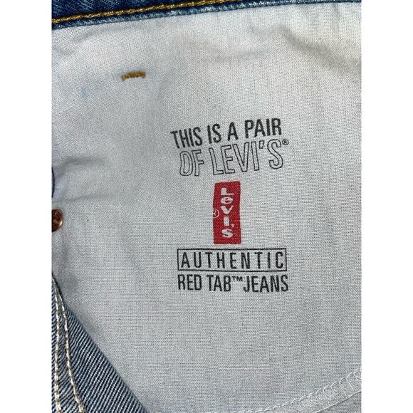 Vintage Levi's 517 Jeans Mens 40x32 Dark Wash Boot‎ Cut 90s Y2K Red Tag - Picture 5 of 8